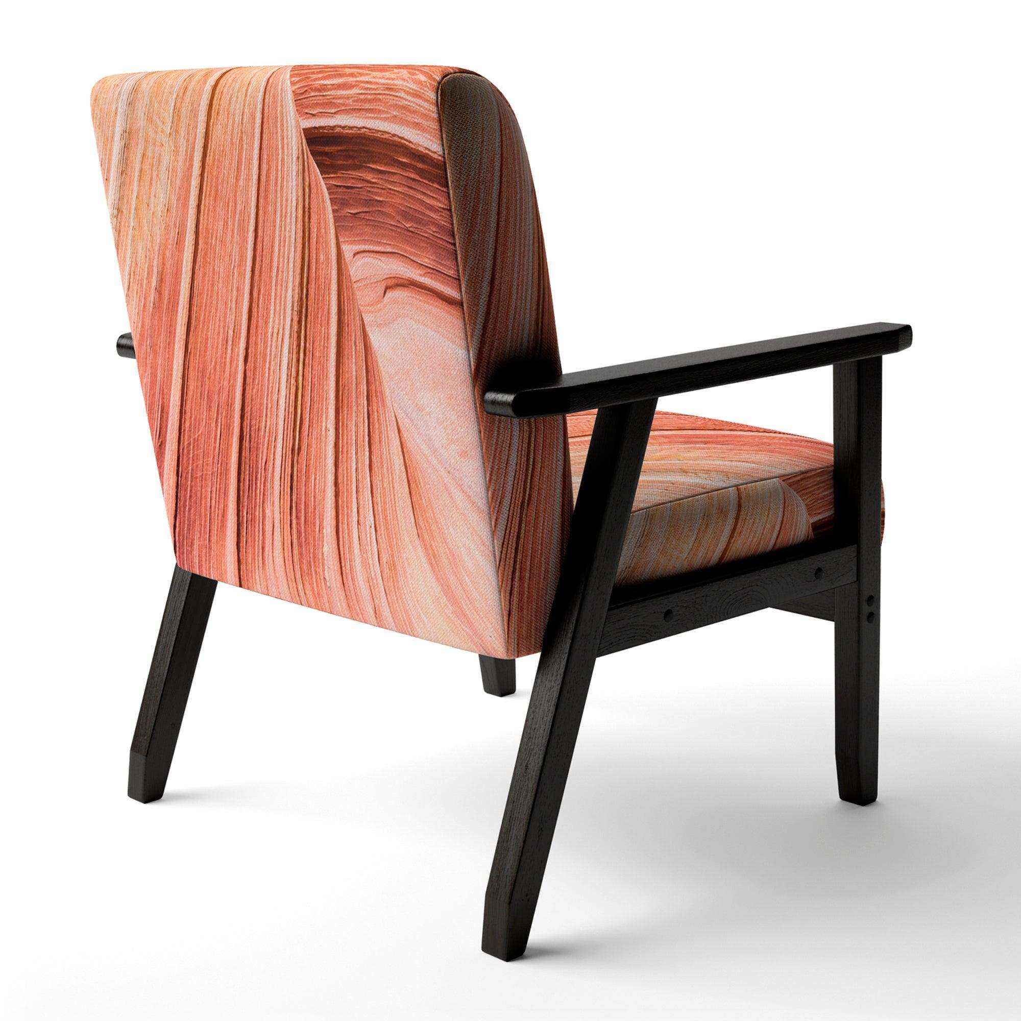 Wave Canyon Modern Accent Chair