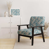 Great Wave inspiration Coastal Pattern Accent Chair