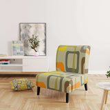 Retro Square Design VII Mid-Century Accent Chair