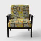 Retro Square Design VII Mid-Century Accent Chair
