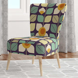 Botanical Retro Design III Mid-Century Accent Chair