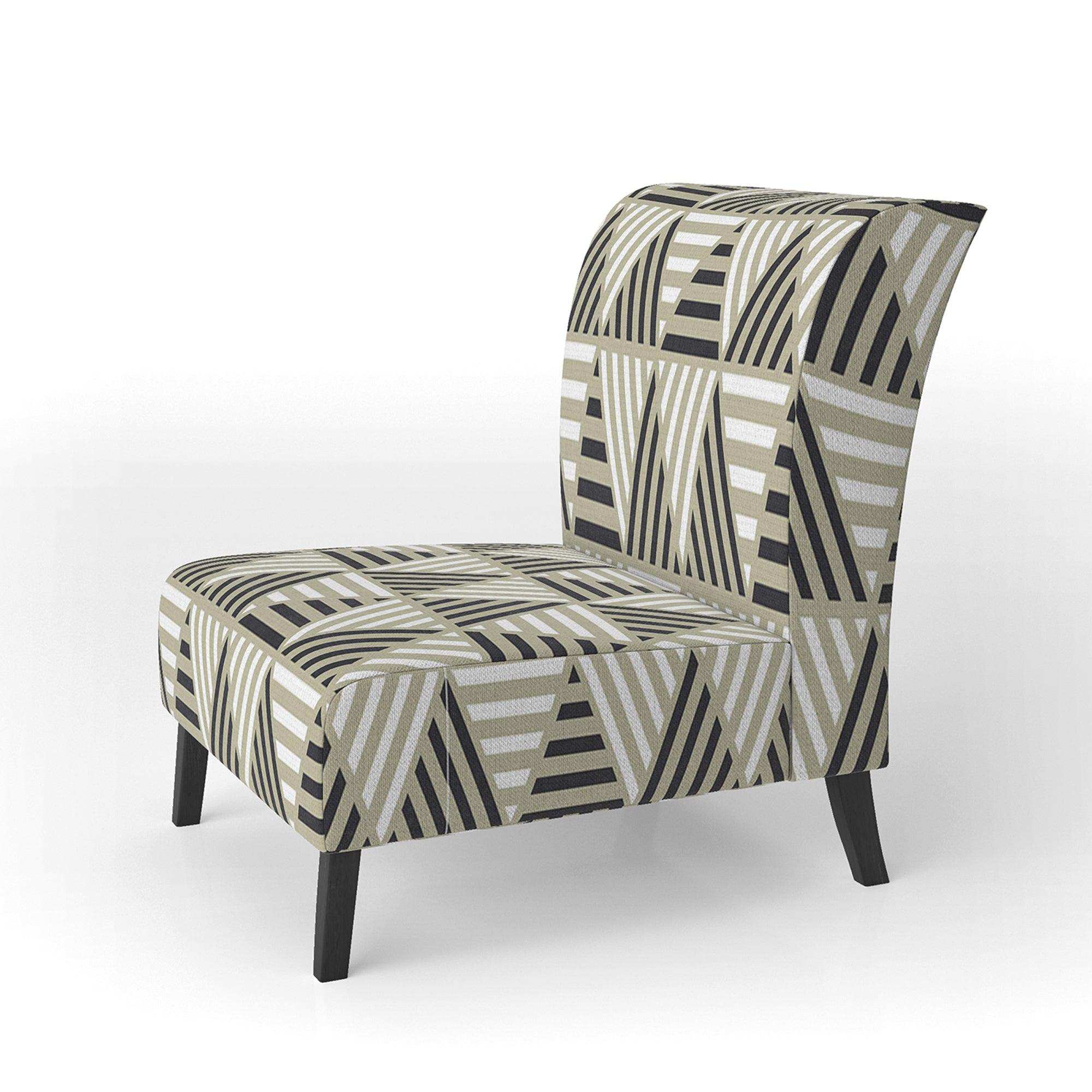 Triangular Retro Design VIII Mid-Century Accent Chair