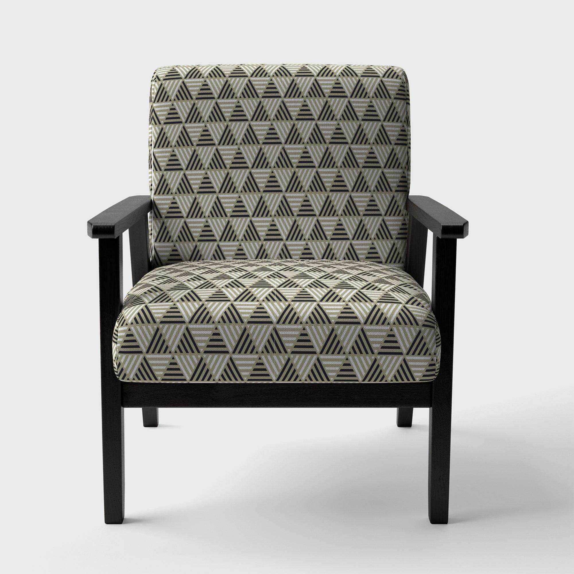Triangular Retro Design VIII Mid-Century Accent Chair