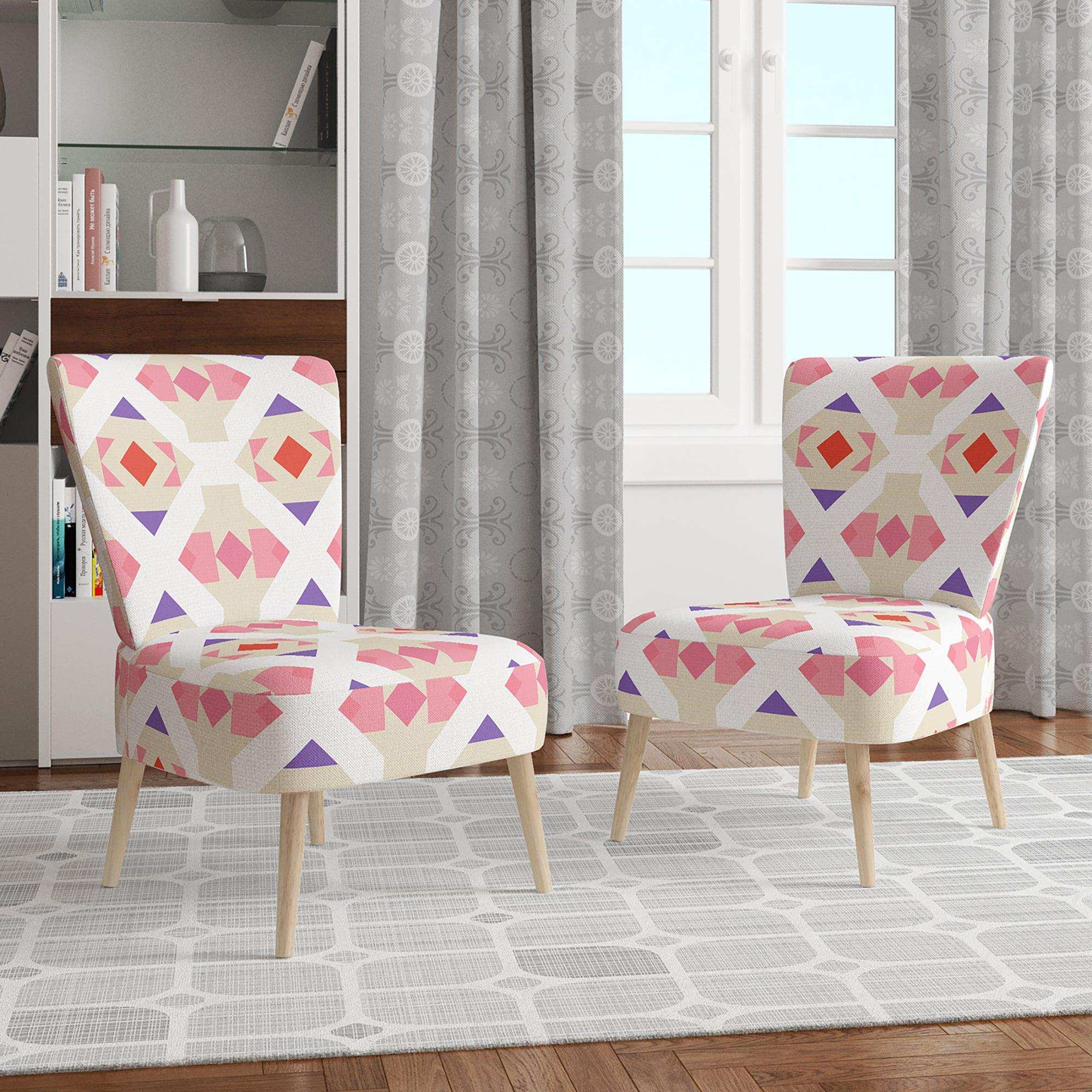 Triangular Retro Design VII Mid-Century Accent Chair