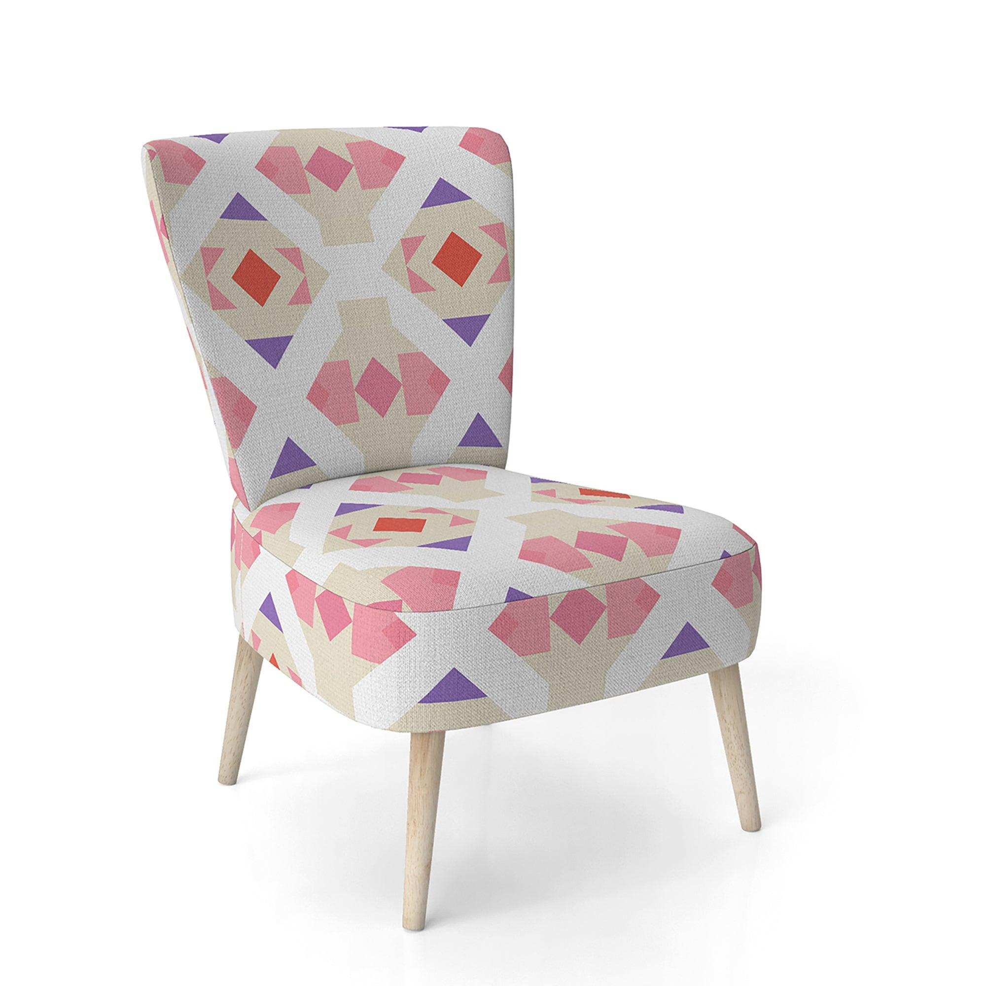 Triangular Retro Design VII Mid-Century Accent Chair