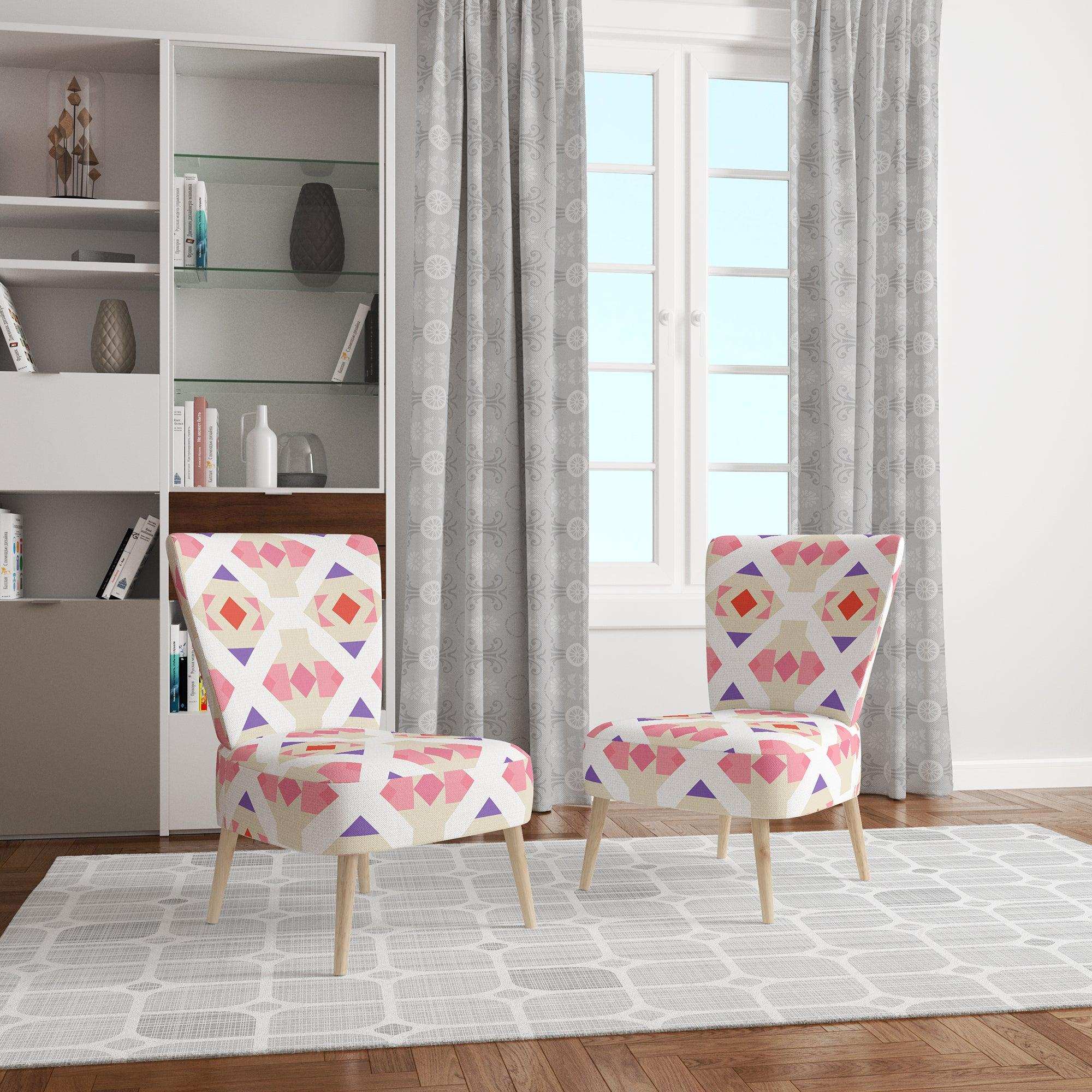 Triangular Retro Design VII Mid-Century Accent Chair