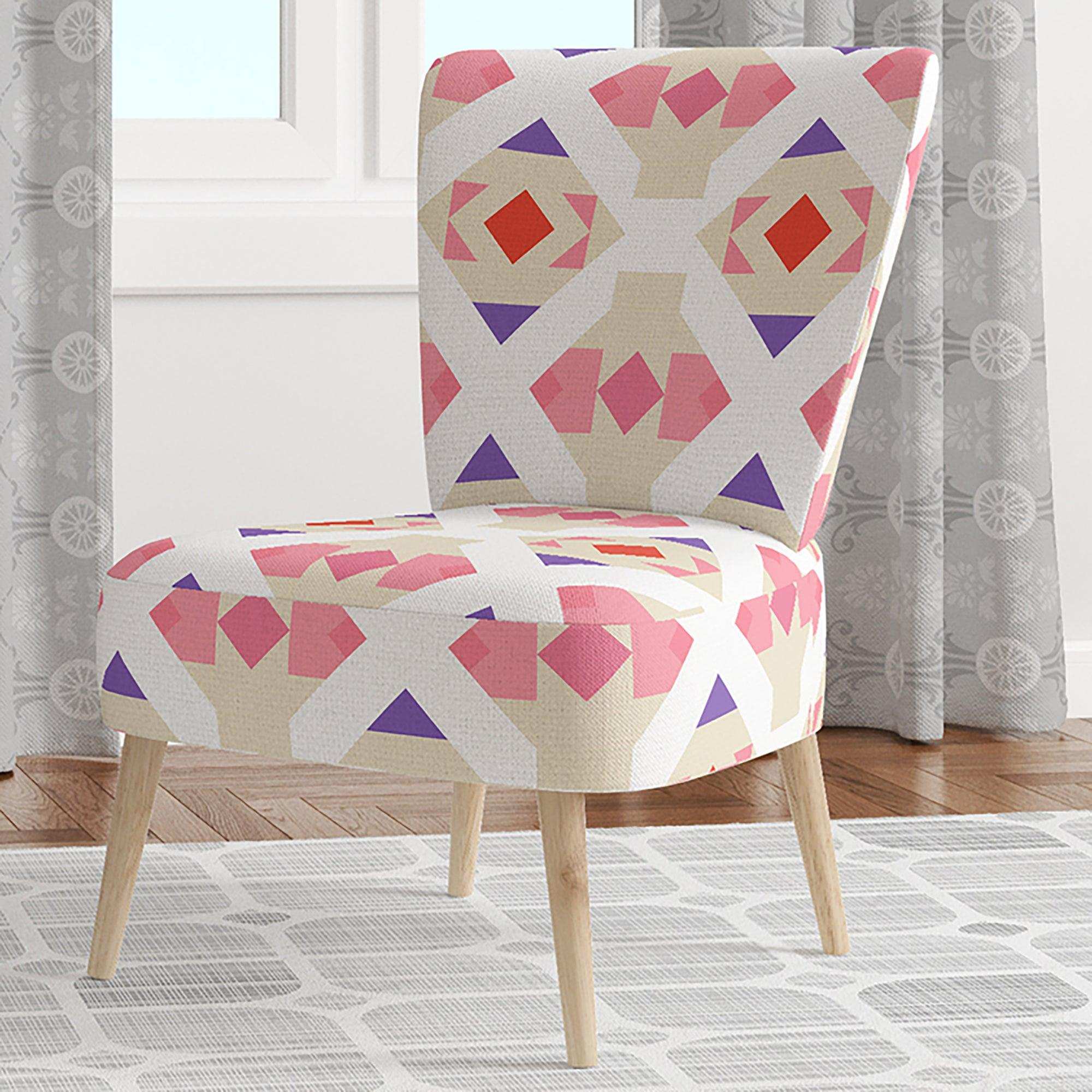 Triangular Retro Design VII Mid-Century Accent Chair
