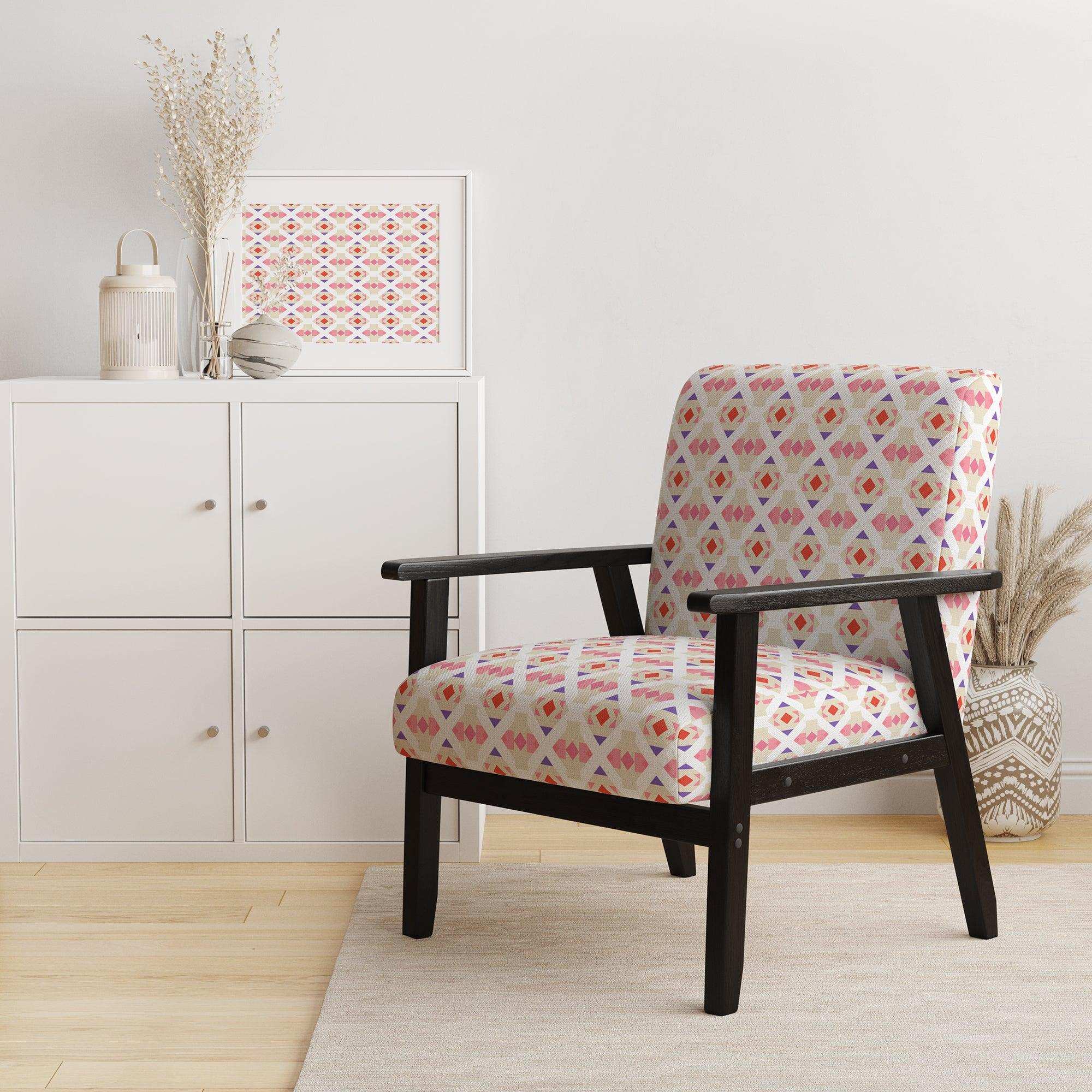 Triangular Retro Design VII Mid-Century Accent Chair
