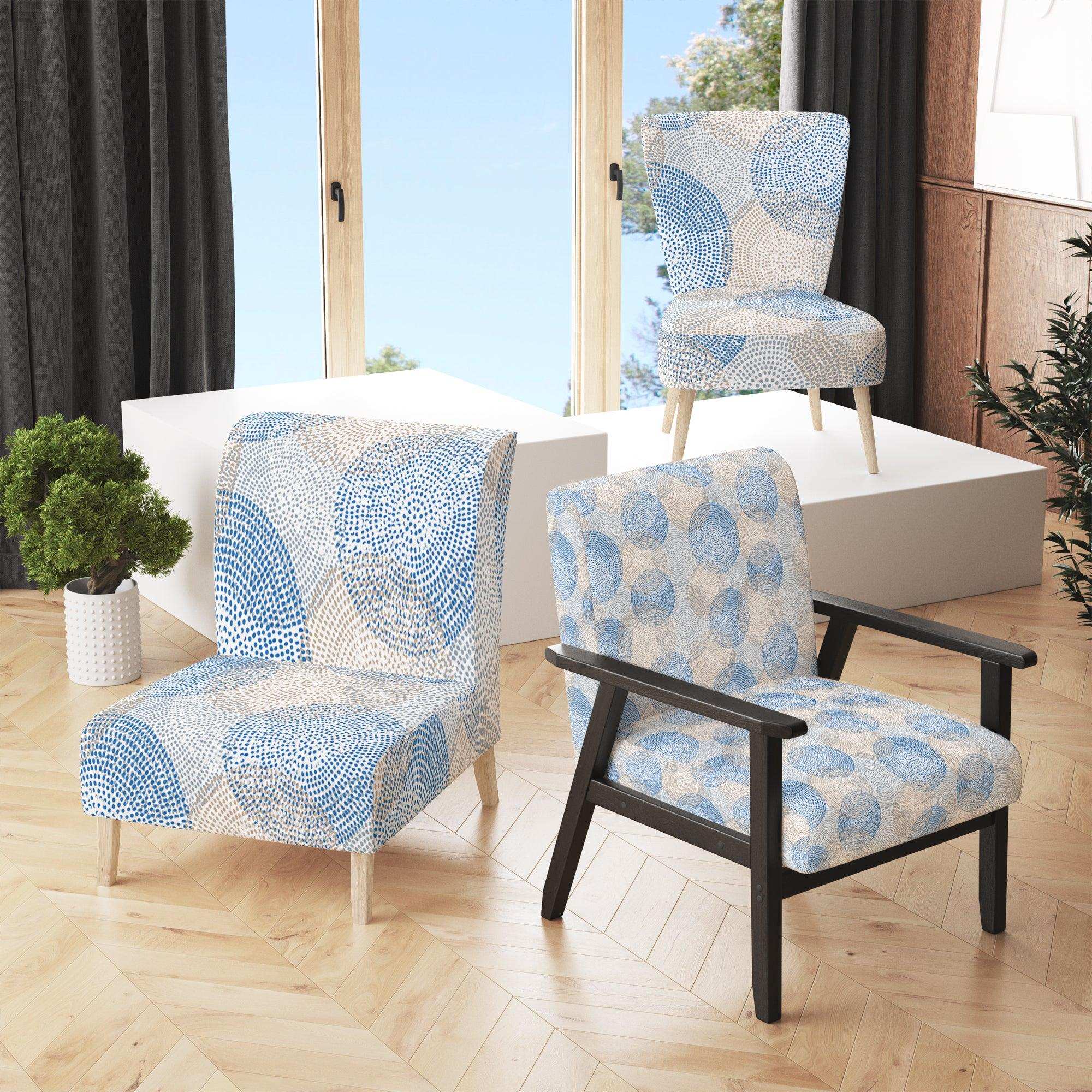 Abstract Retro Design I Mid-Century Accent Chair