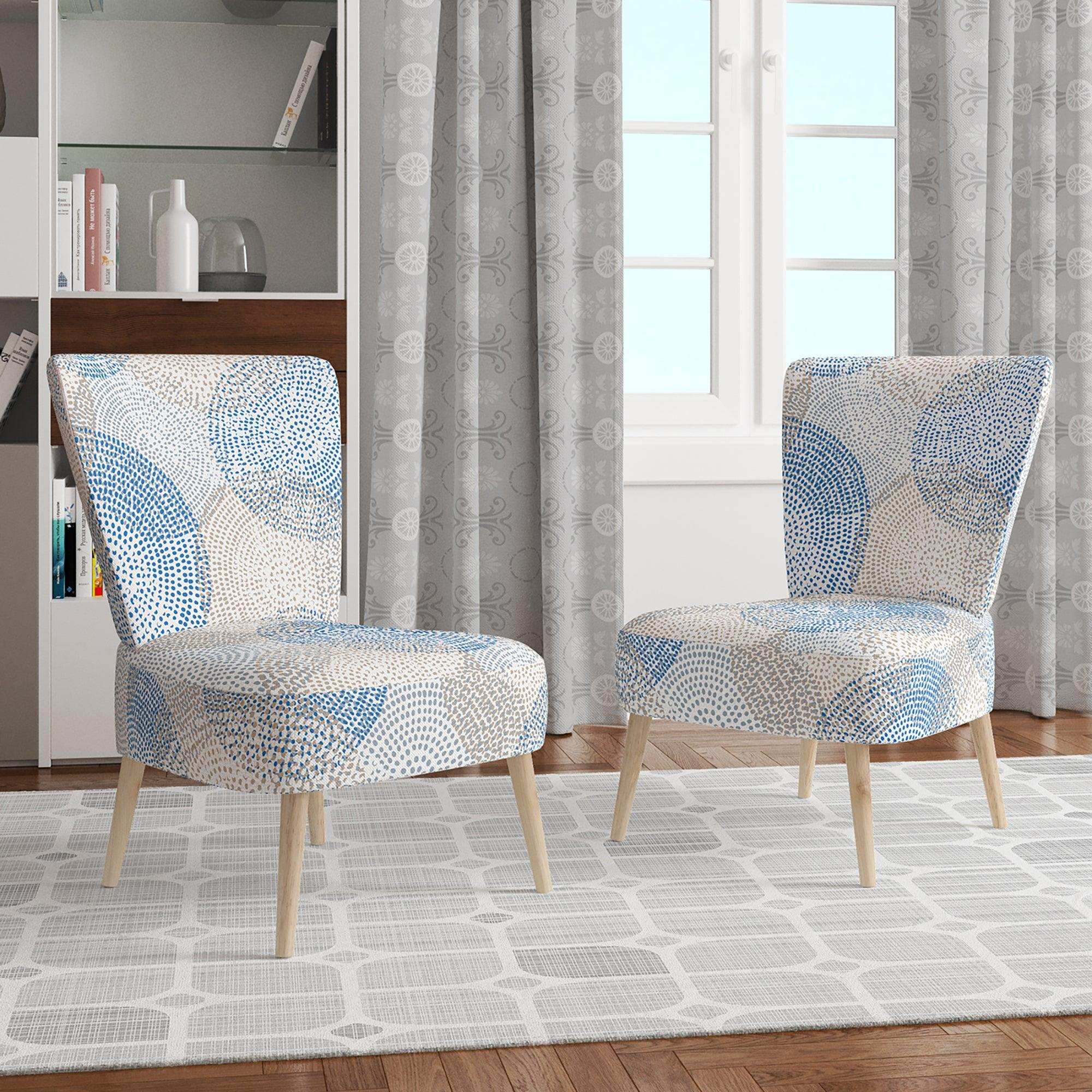 Abstract Retro Design I Mid-Century Accent Chair Side Chair
