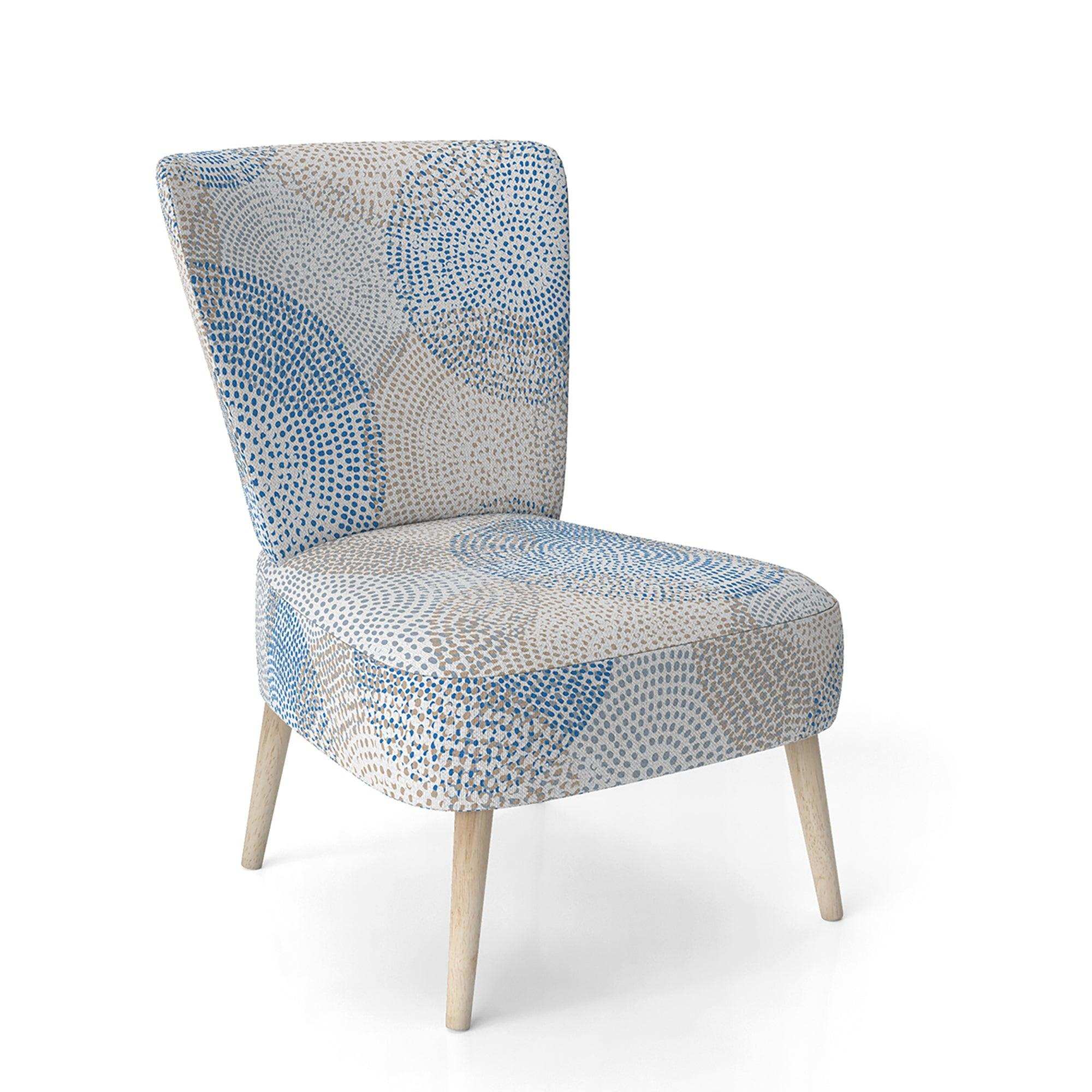 Abstract Retro Design I Mid-Century Accent Chair Side Chair