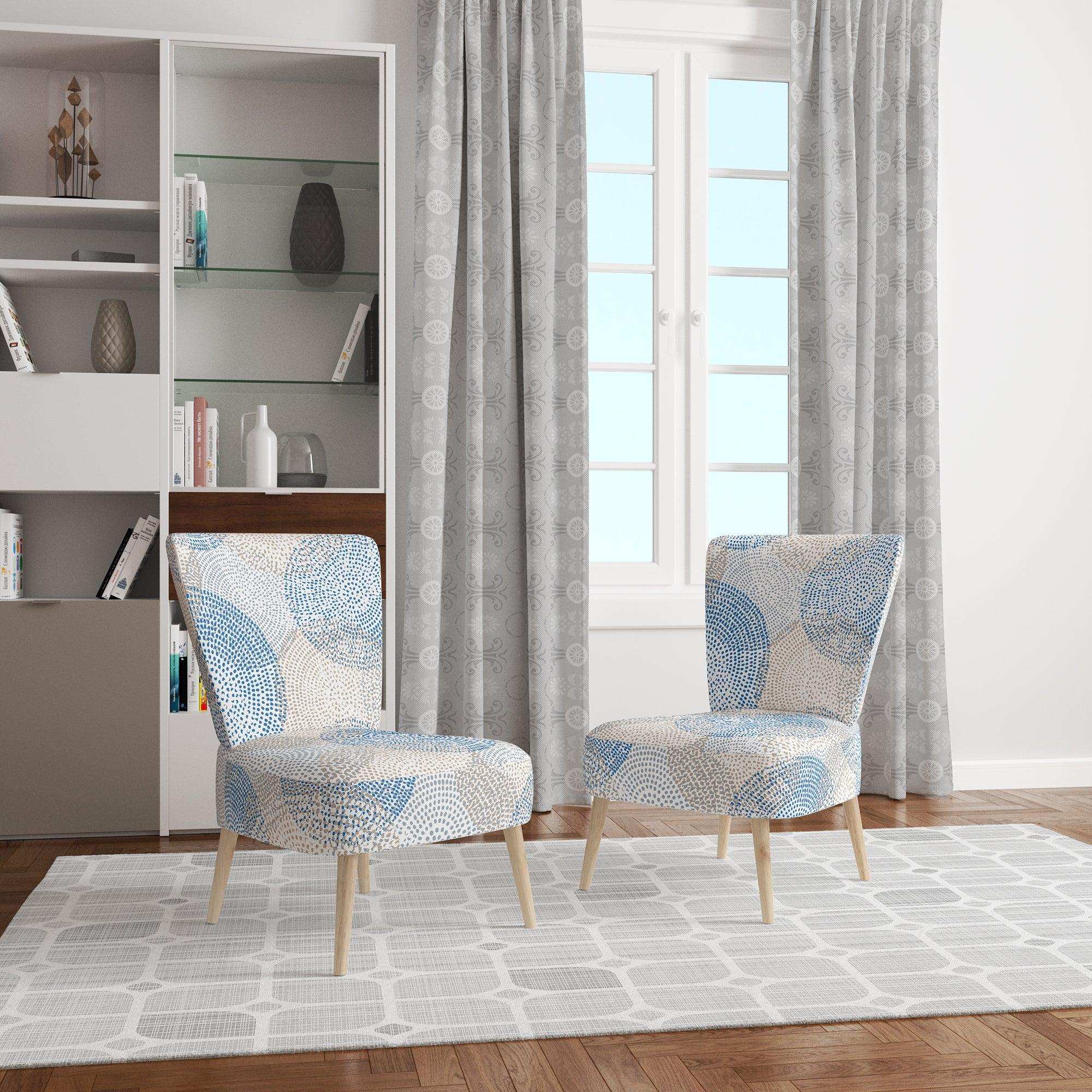 Abstract Retro Design I Mid-Century Accent Chair Side Chair