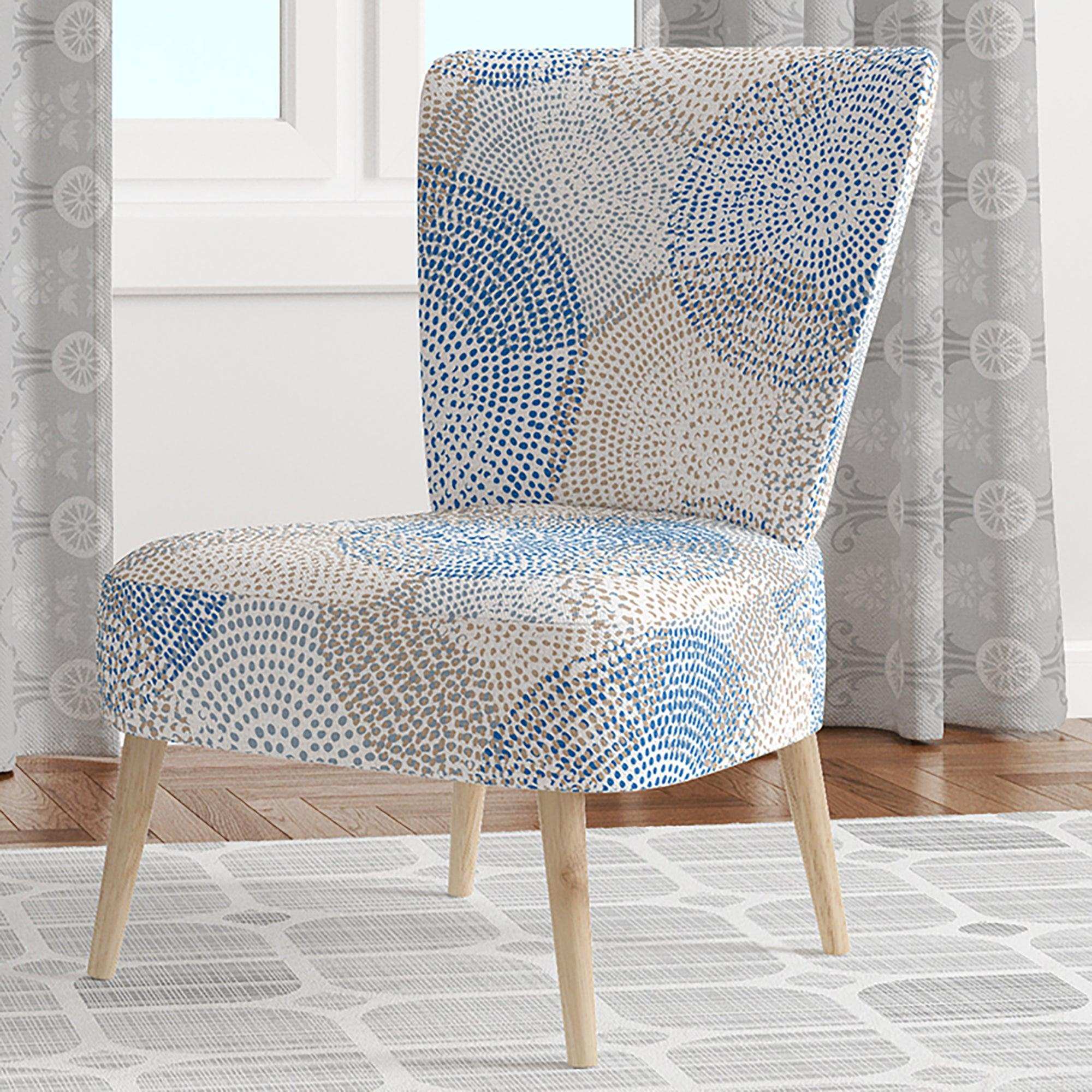 Abstract Retro Design I Mid-Century Accent Chair Side Chair