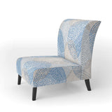 Abstract Retro Design I Mid-Century Accent Chair Slipper Chair