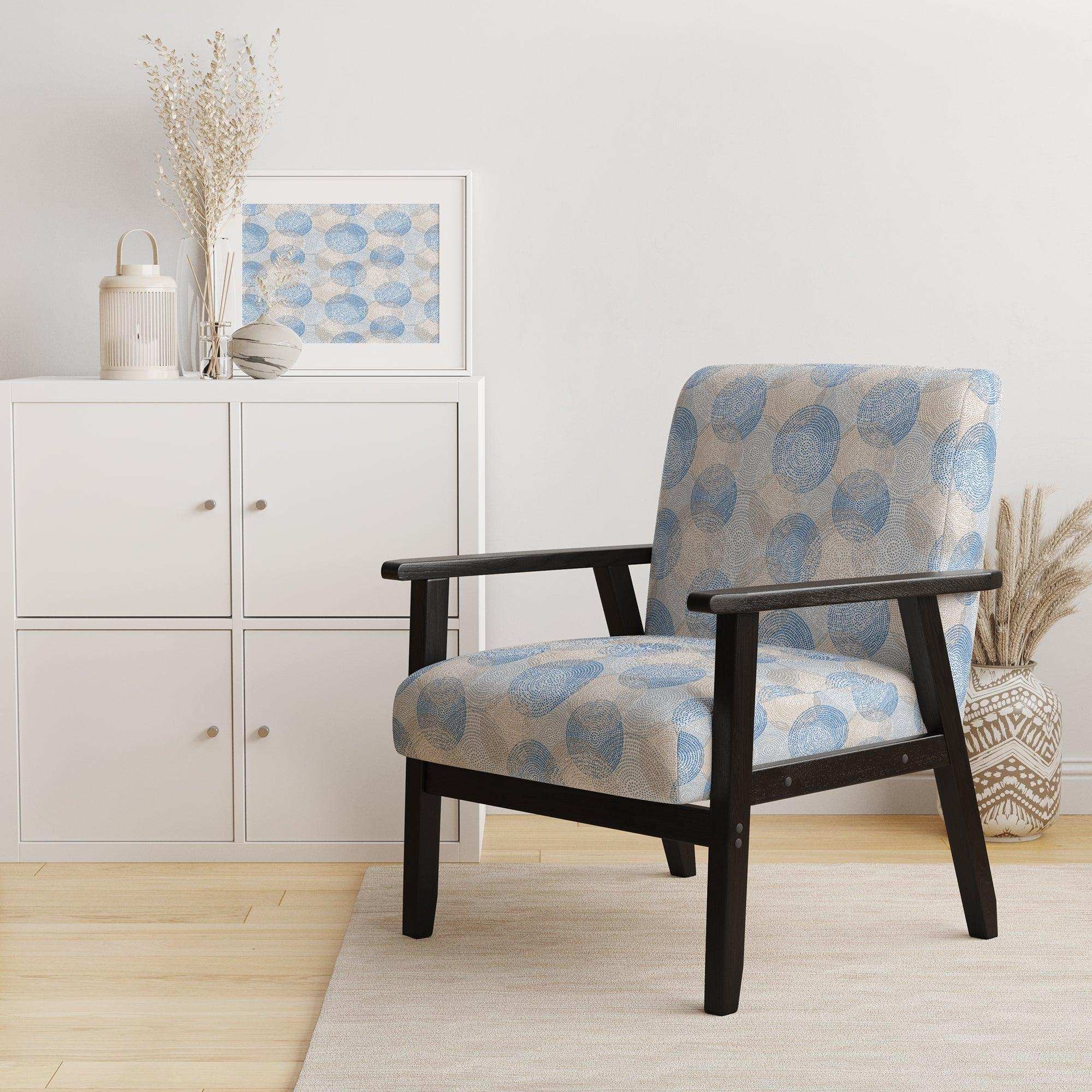 Abstract Retro Design I Mid-Century Accent Chair Arm Chair