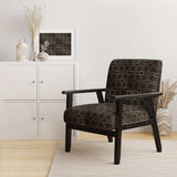 Golden Luxury Metallic Geometrics XII Mid-Century Accent Chair