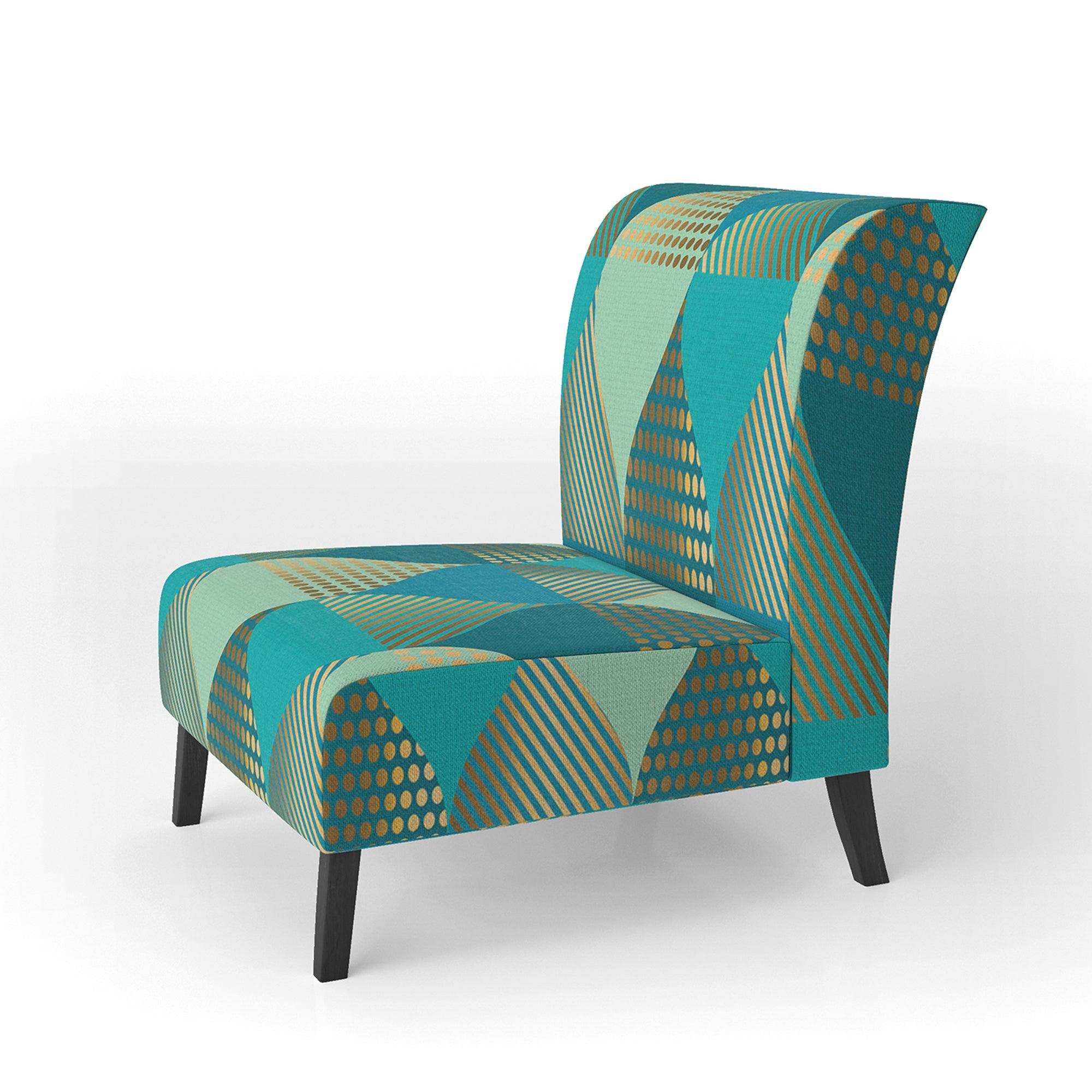 Luxury Retro Drops I Mid-Century Accent Chair