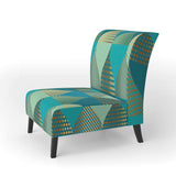 Luxury Retro Drops I Mid-Century Accent Chair