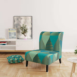 Luxury Retro Drops I Mid-Century Accent Chair