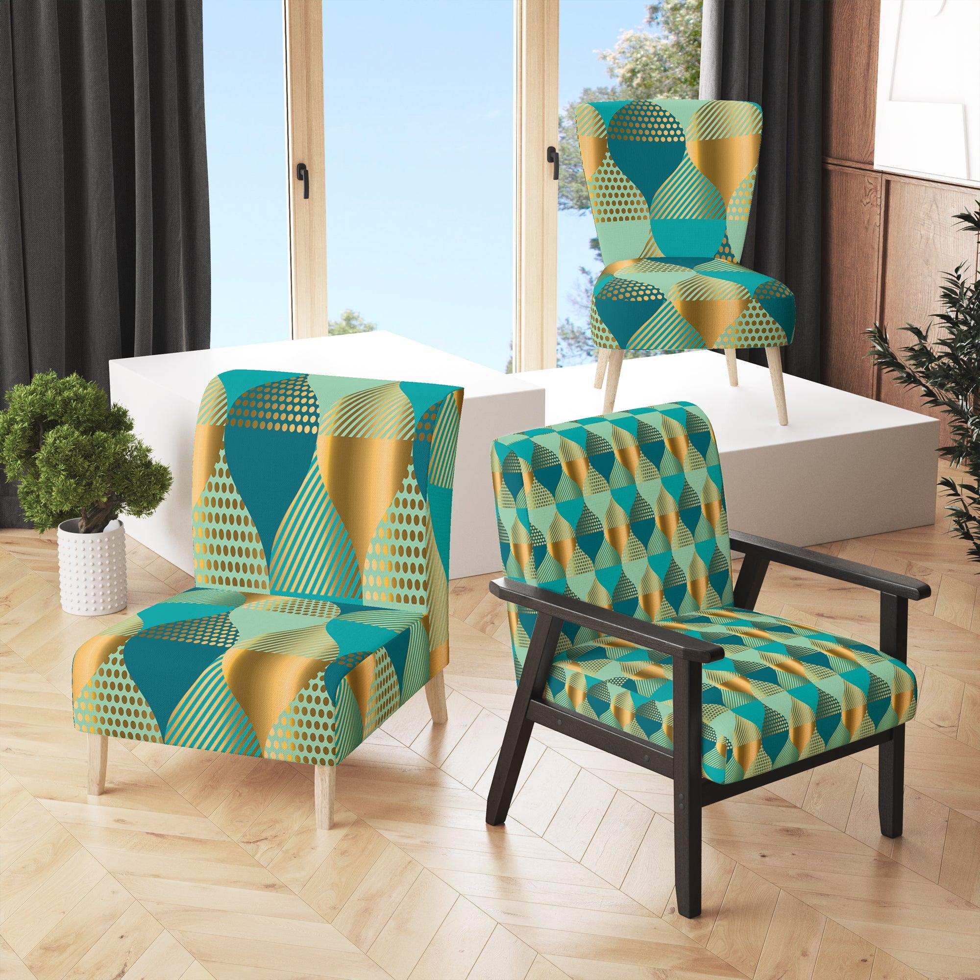 Luxury Retro Drops II Mid-Century Accent Chair