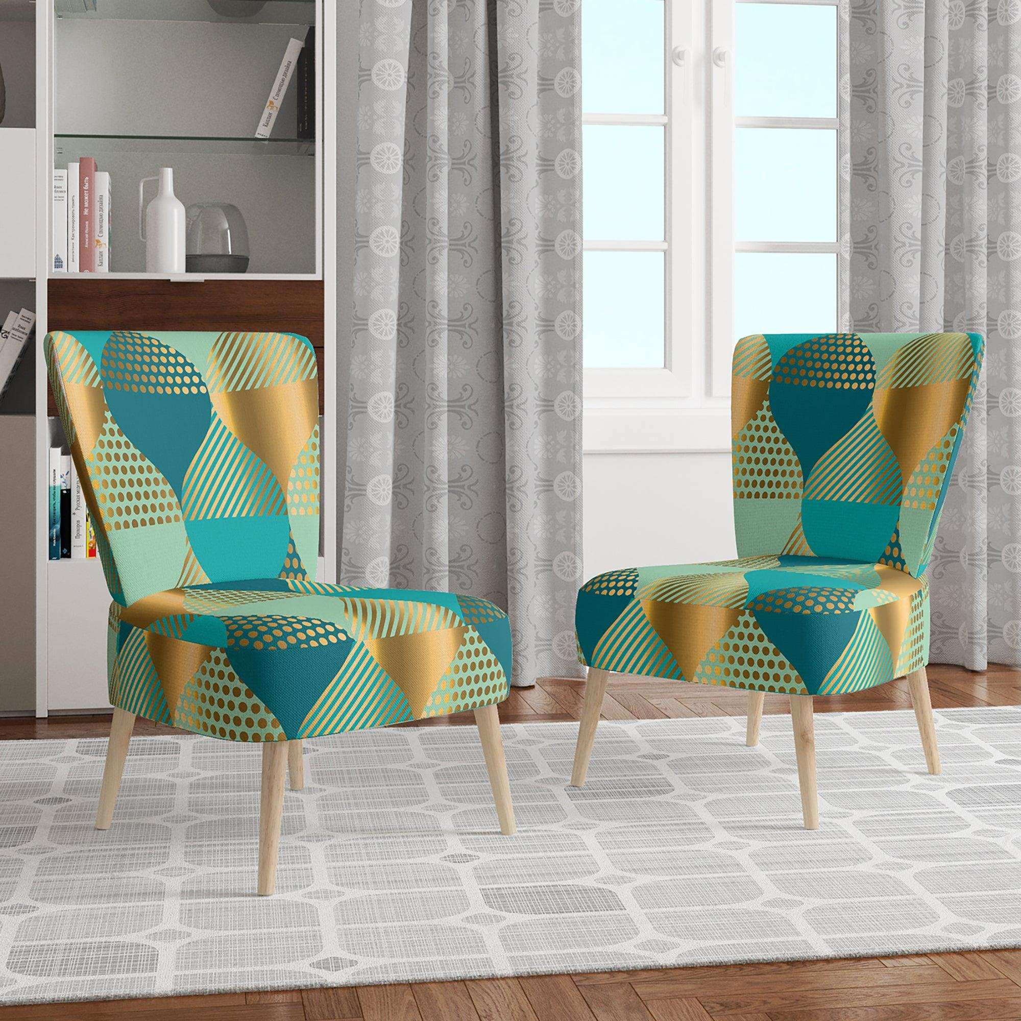 Luxury Retro Drops II Mid-Century Accent Chair