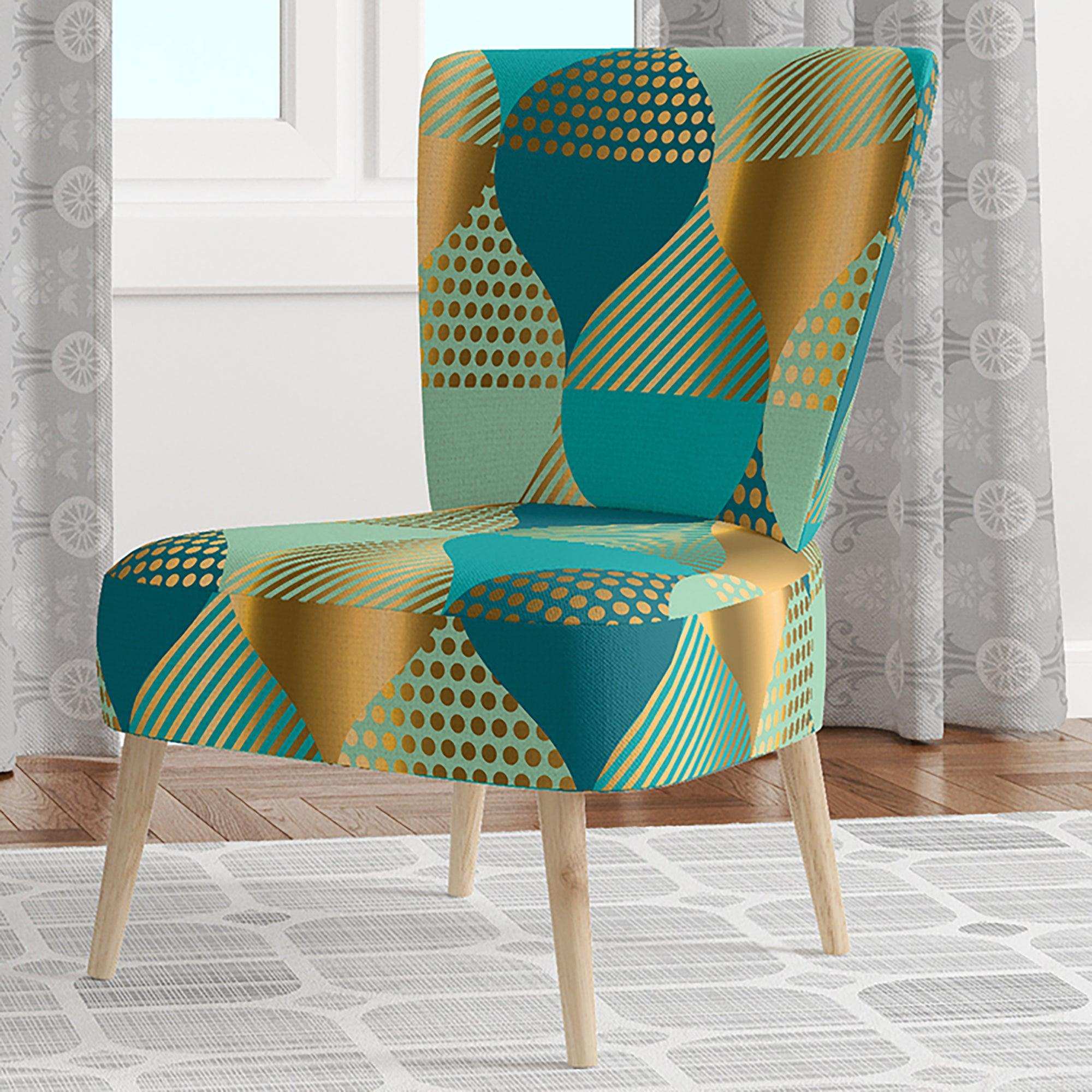 Luxury Retro Drops II Mid-Century Accent Chair