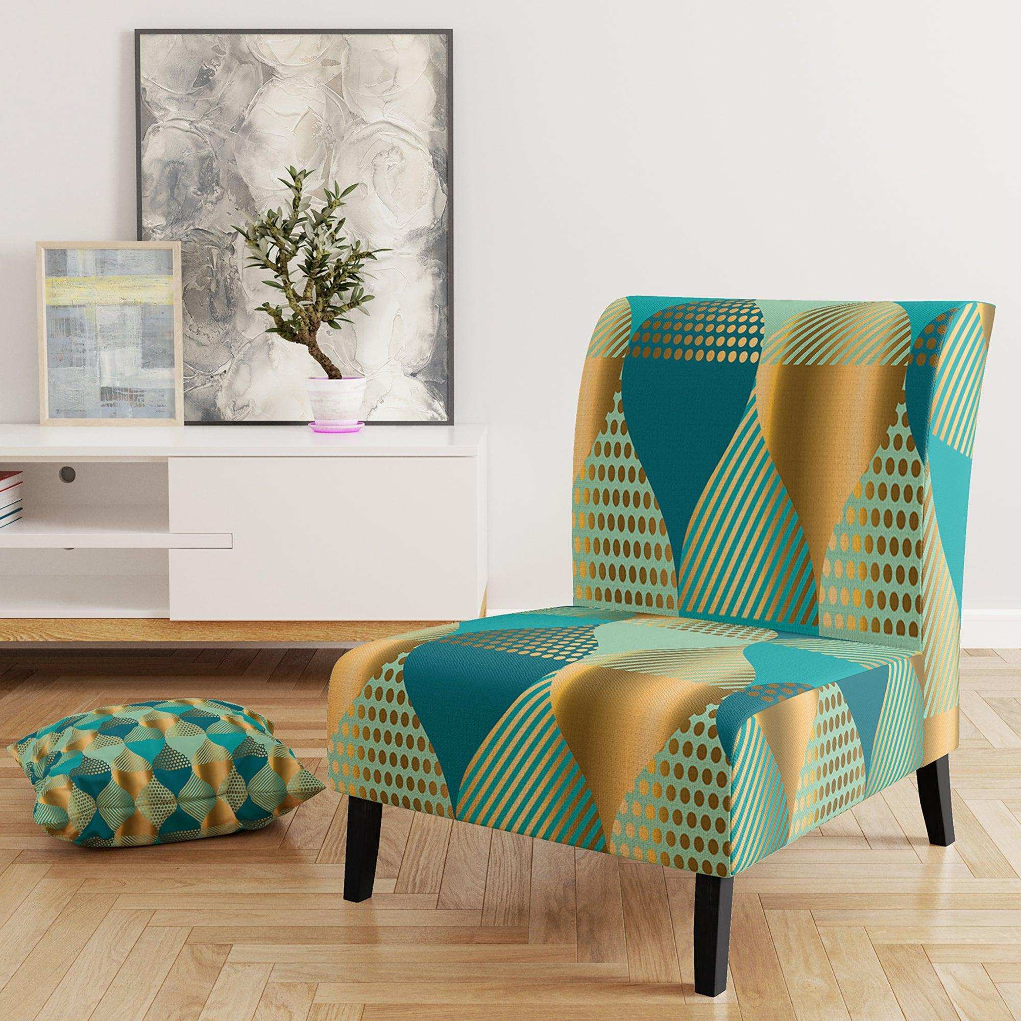Luxury Retro Drops II Mid-Century Accent Chair