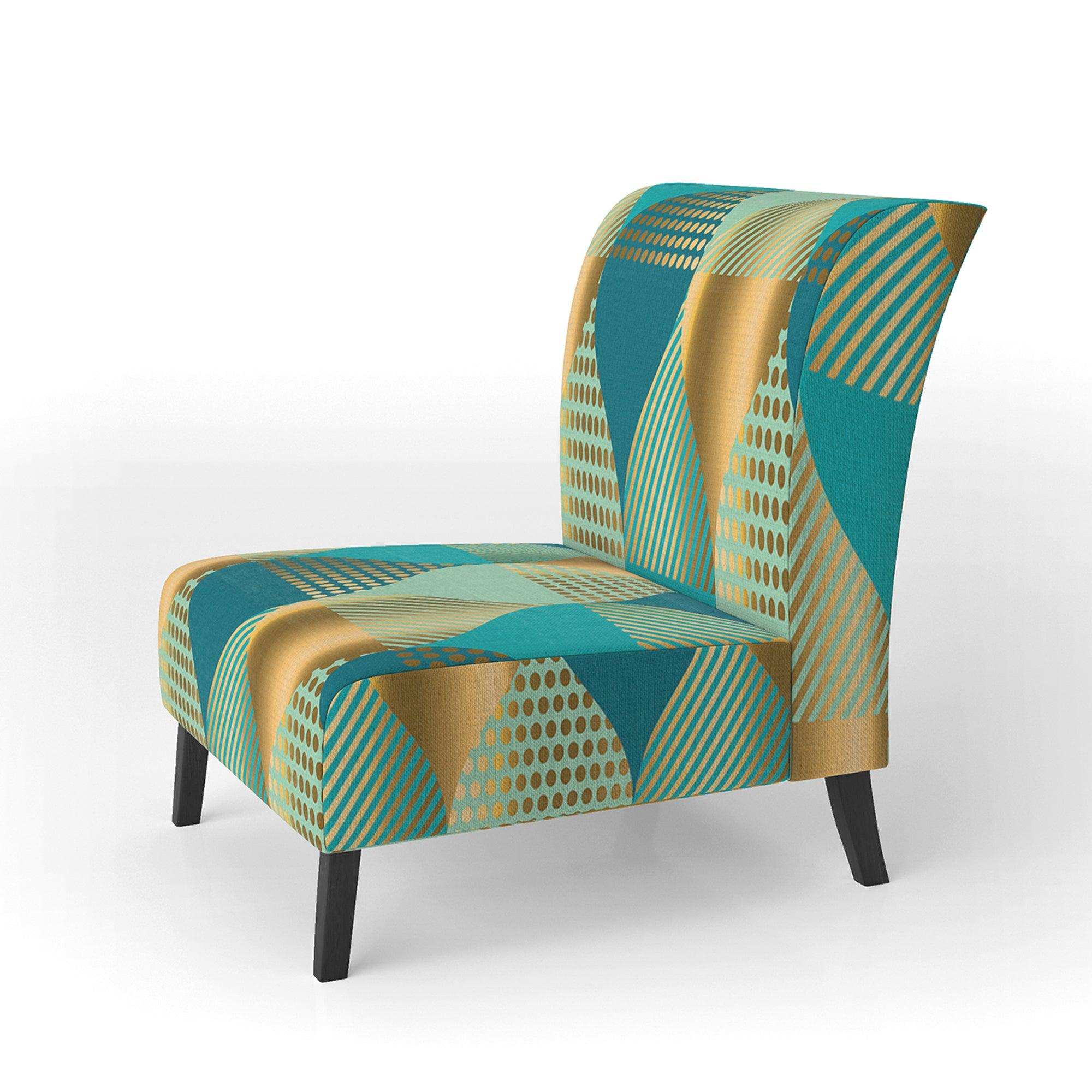 Luxury Retro Drops II Mid-Century Accent Chair