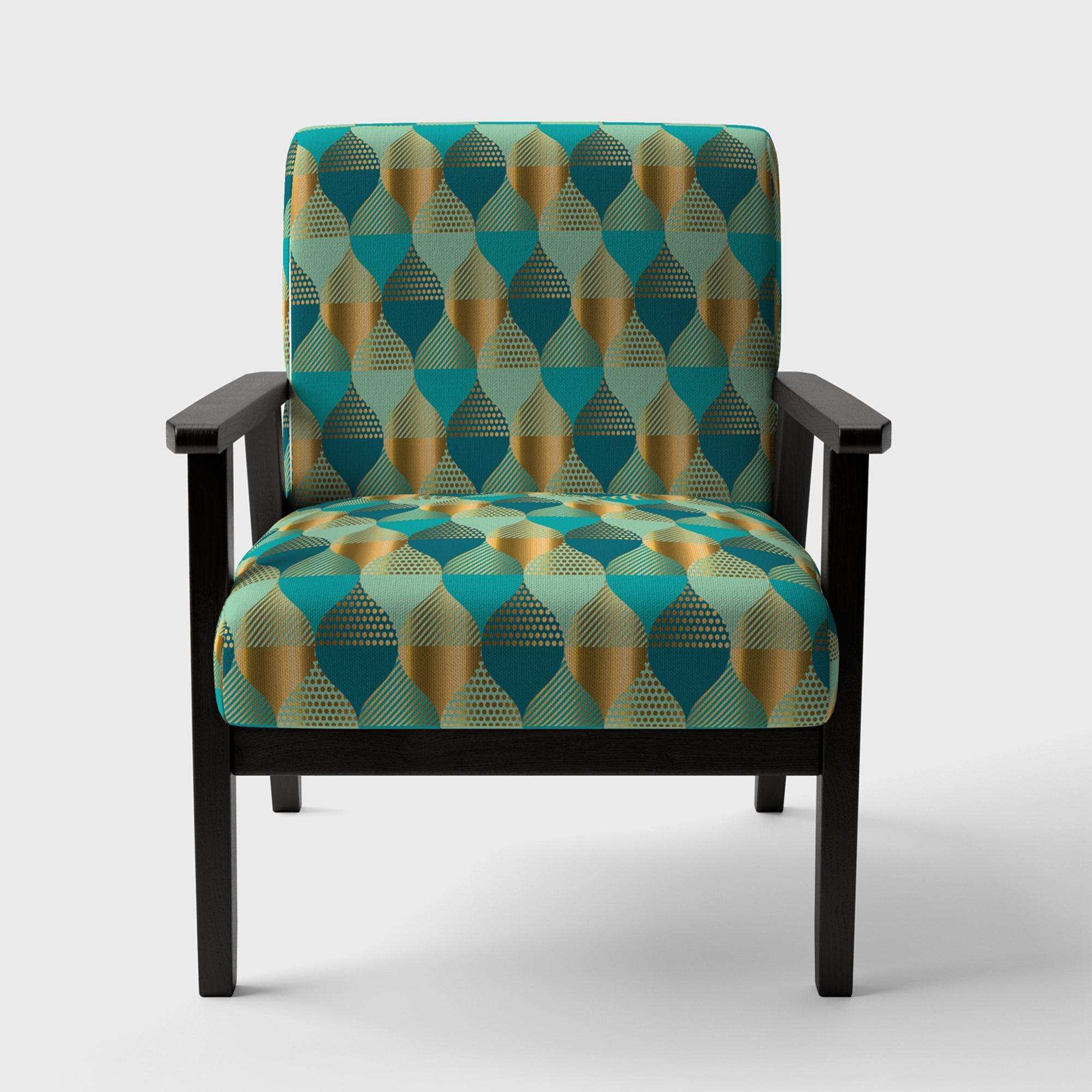 Luxury Retro Drops II Mid-Century Accent Chair