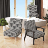 Mimimal Black And White Design I Mid-Century Accent Chair