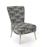 Mimimal Black And White Design I Mid-Century Accent Chair