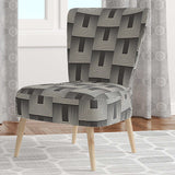 Mimimal Black And White Design I Mid-Century Accent Chair