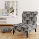 Mimimal Black And White Design I Mid-Century Accent Chair
