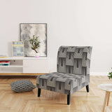 Mimimal Black And White Design I Mid-Century Accent Chair