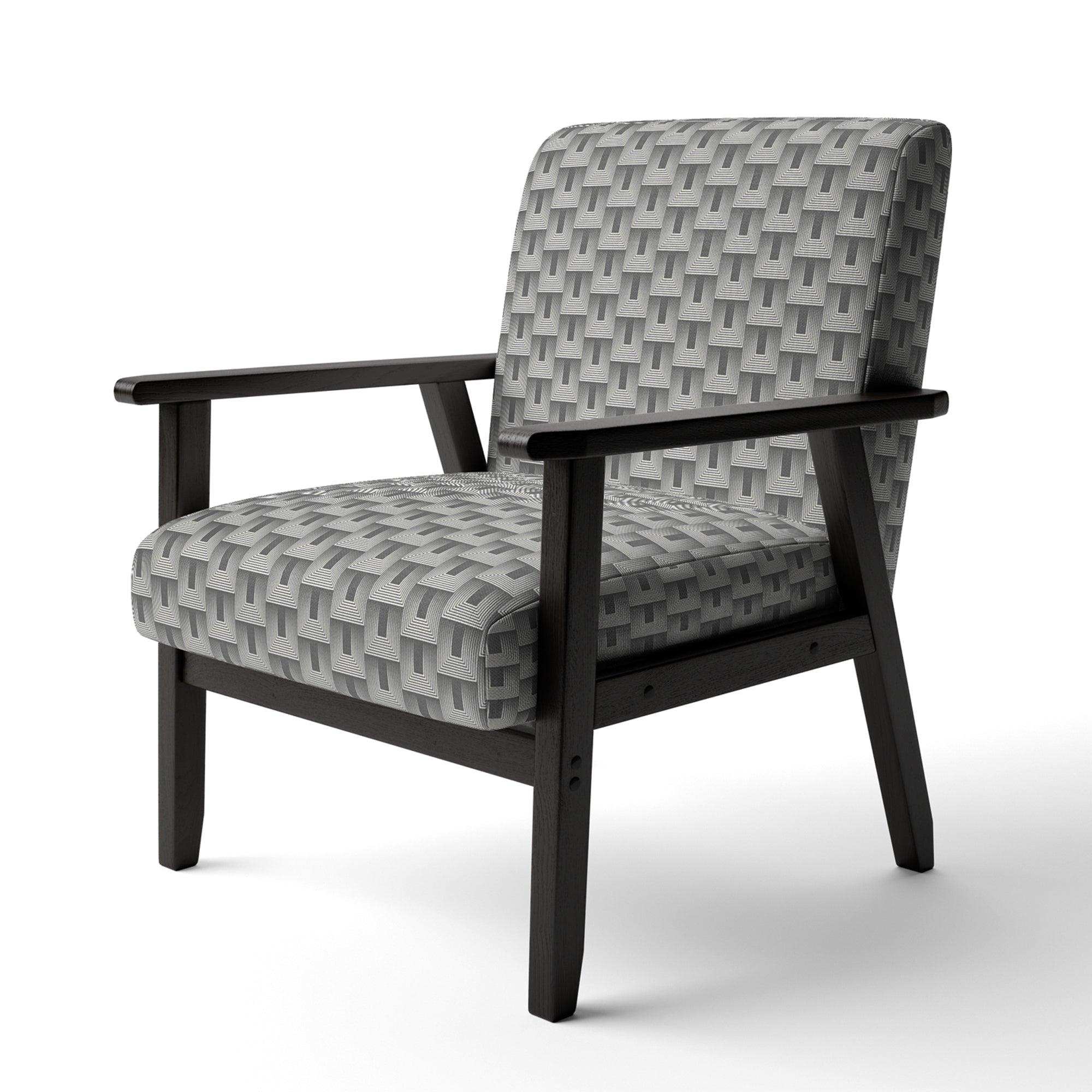 Mimimal Black And White Design I Mid-Century Accent Chair