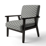 Mimimal Black And White Design I Mid-Century Accent Chair