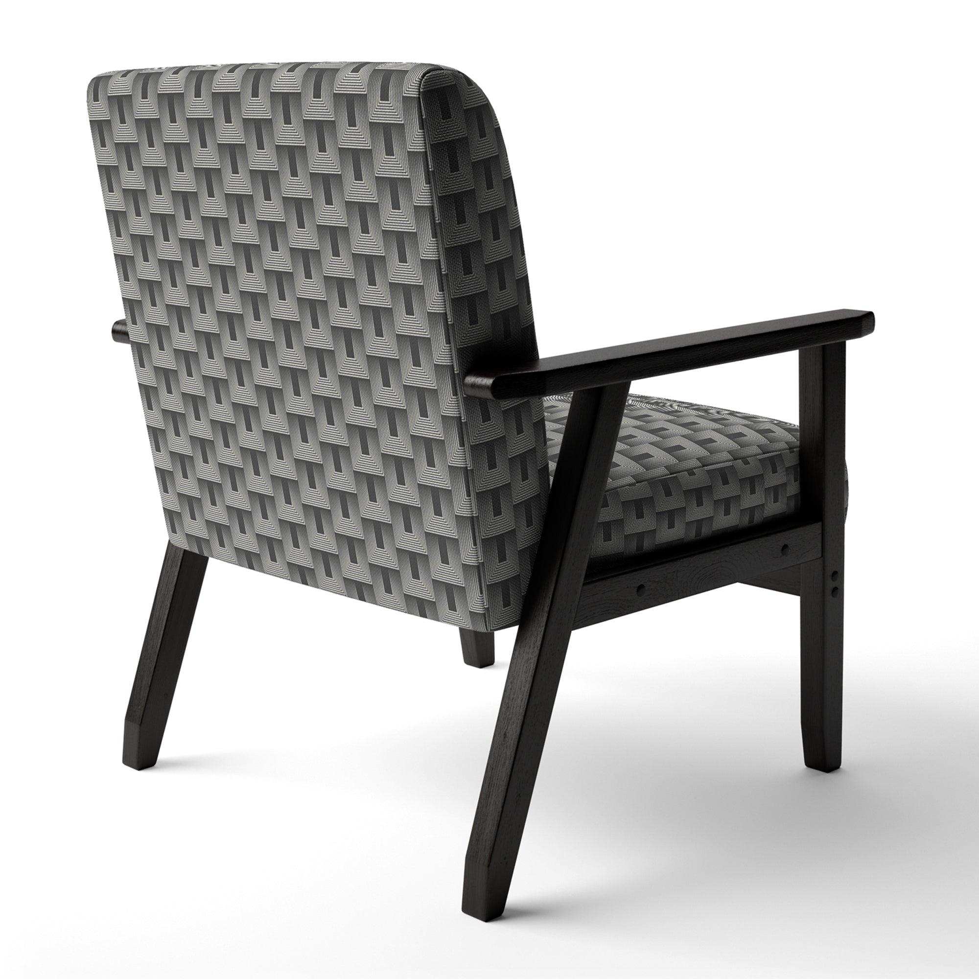 Mimimal Black And White Design I Mid-Century Accent Chair