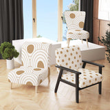 Circular Retro Design Mid-Century Accent Chair