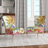 Tropical Foliage IV Mid-Century Accent Chair