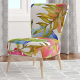 Tropical Foliage IV Mid-Century Accent Chair