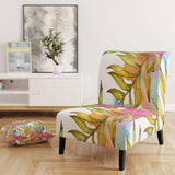 Tropical Foliage IV Mid-Century Accent Chair