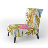 Tropical Foliage IV Mid-Century Accent Chair