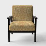 Golden Clouds In The Sky Mid-Century Accent Chair