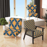 Abstract Retro Design III Mid-Century Accent Chair