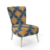 Abstract Retro Design III Mid-Century Accent Chair Side Chair