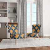 Abstract Retro Design III Mid-Century Accent Chair Side Chair