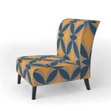Abstract Retro Design III Mid-Century Accent Chair Slipper Chair