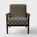 Abstract Retro Design III Mid-Century Accent Chair Arm Chair