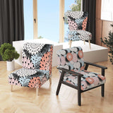 Retro Abstract Flower Design I Mid-Century Accent Chair