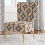 Retro Pattern Abstract Design IV Mid-Century Accent Chair